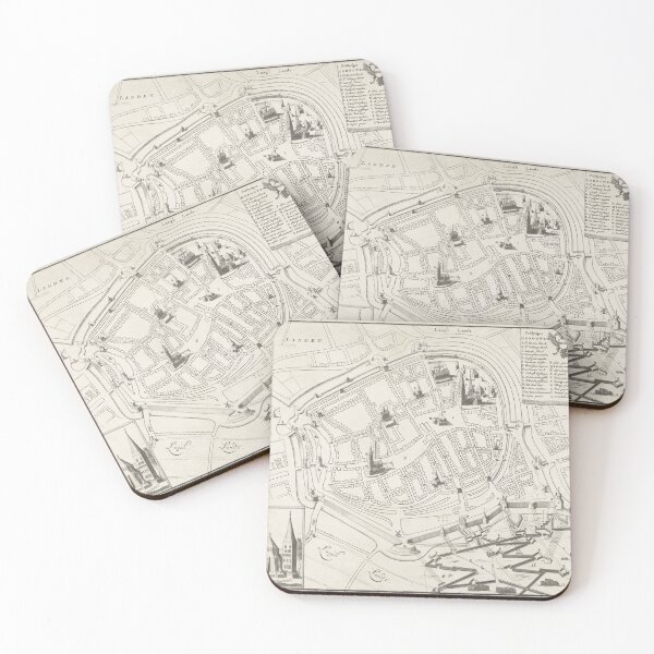 Item preview, Vintage Groningen Netherlands Map (1594) designed and sold by BravuraMedia.