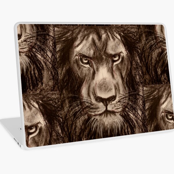 A Mother S Pride Lowin Und Cub Original Bleistiftzeichnung Laptop Folie Von Tranquilwaters Redbubble