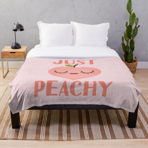 Just Peachy Throw Blanket