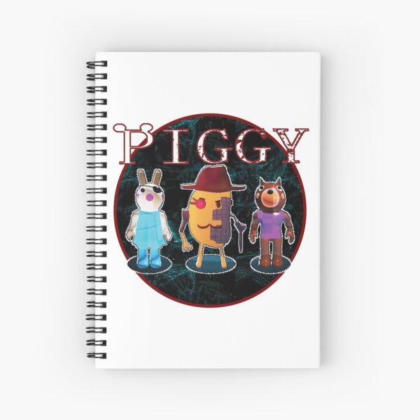 Character Spiral Notebooks Redbubble - robby roblox piggy characters toys