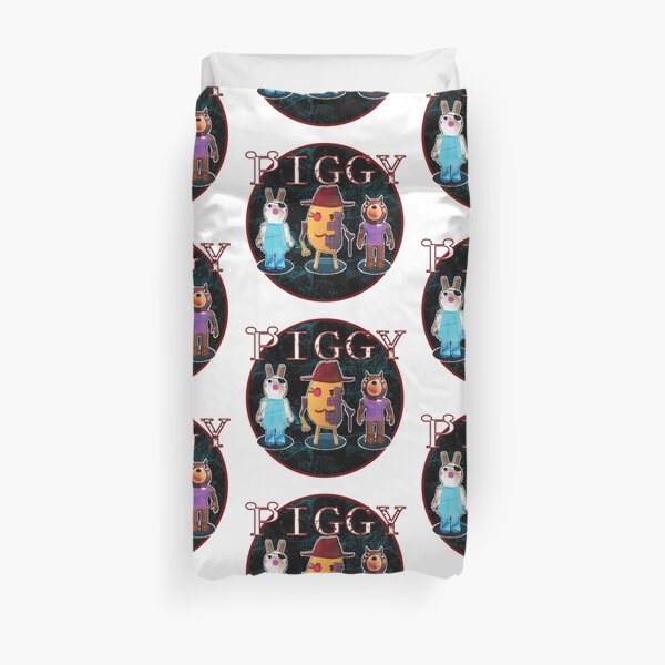 Piggy Roblox Roblox Game Roblox Characters Duvet Cover By Affwebmm Redbubble - roblox ironman shirt