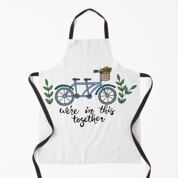 Item preview, We're In This Together Tandem Bicycle || Teamwork || Bike || Lettering  designed and sold by Hilary Leslie.