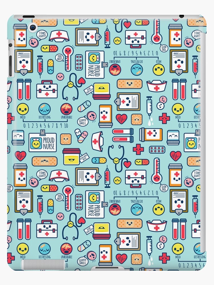 Bolsa de tela for Sale con la obra «Orgulloso de ser una enfermera / Diseño  de patrones de superficie / Azul» de jsongdesign