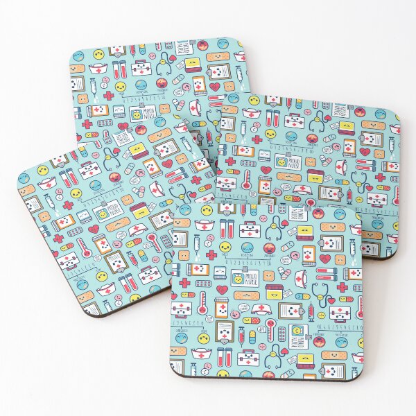 Item preview, Proud To Be a Nurse / Surface Pattern Design / Blue designed and sold by jsongdesign.