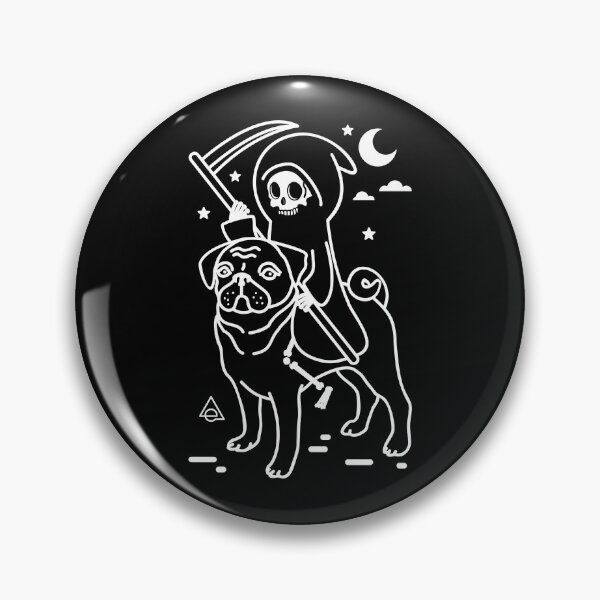 Item preview, Death rides a pug designed and sold by Eluviate.