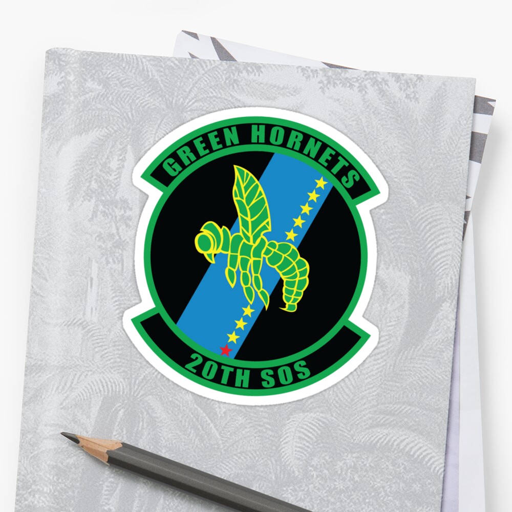 "20th SOS Green Hornets" Stickers by 5thcolumn | Redbubble