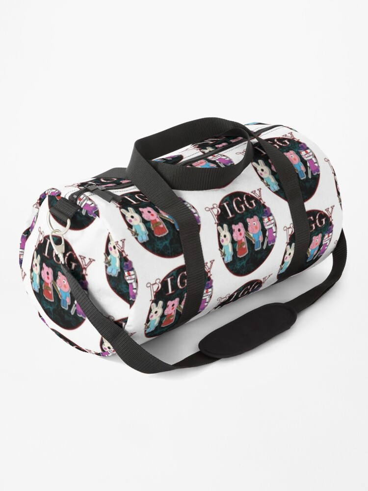 Piggy Roblox Roblox Game Piggy Roblox Characters Duffle Bag By Affwebmm Redbubble - how to get the boombox in roblox backpack