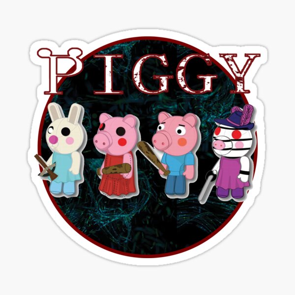 Piggy Roblox Doggy Stickers Redbubble - piggy roblox fondo de pantalla