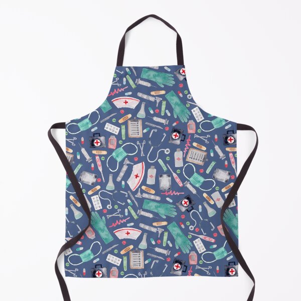 Item preview, Medical Pattern | Doctor | Nurse | Watercolor | Navy Texture designed and sold by Harpley Design Studio.