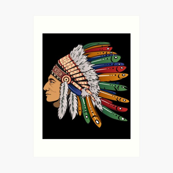 Chief Knockahoma Undead Warrior Home Fine Art Print