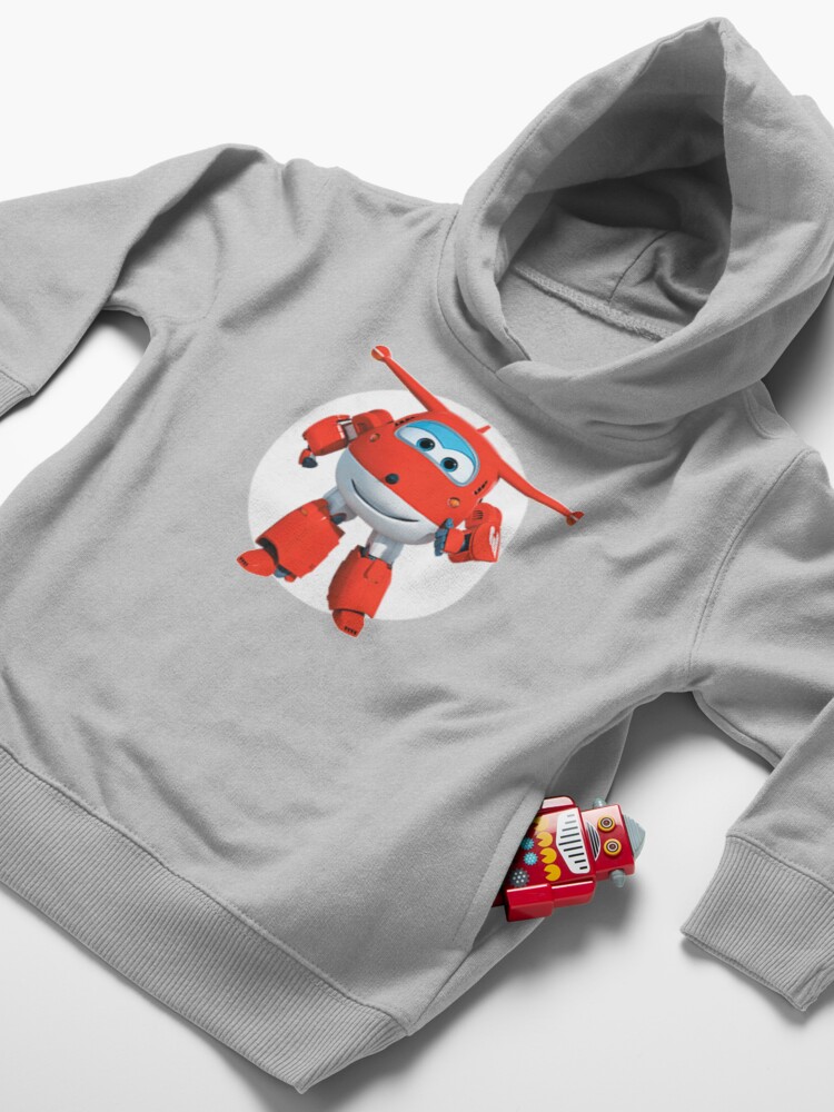Alternate view of Super wings plane Toddler Pullover Hoodie