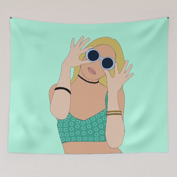 Item preview, Cute vector illustration girl wearing summer outfit designed and sold by Robyn18.