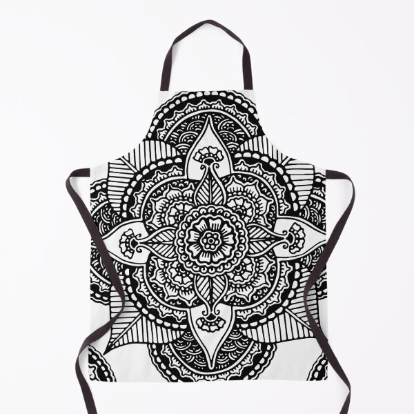 Item preview, Four Point Flower || Black and White || Floral || Abstract Plants designed and sold by Hilary Leslie.