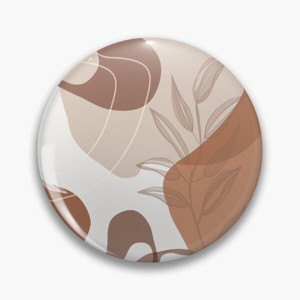 Item preview, Abstract - Terracotta, Tan and Beige Shapes, Lines and Leaves designed and sold by simplydesignart.