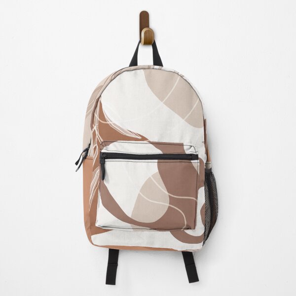 Artikelvorschau, Abstrakt - Terrakotta, hellbraune und beige Formen, Linien und Blätter entworfen und verkauft von simplydesignart.