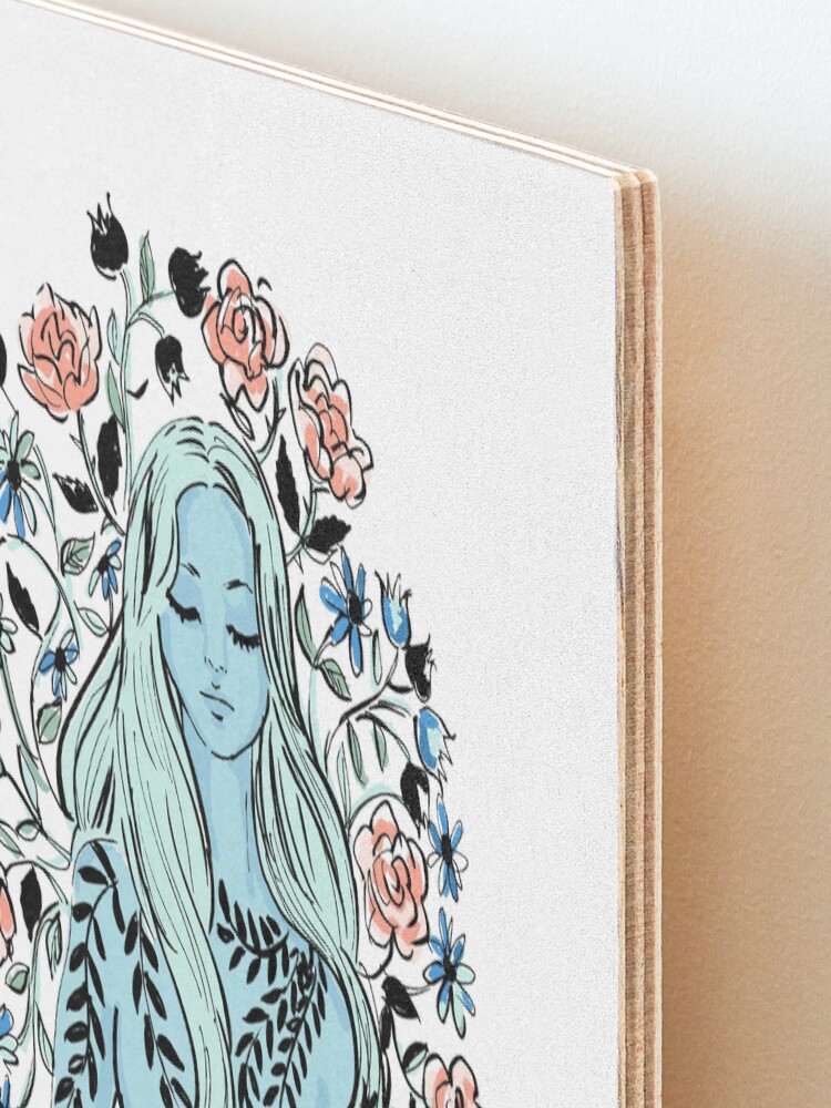 Alternate view of flowering mind Mounted Print
