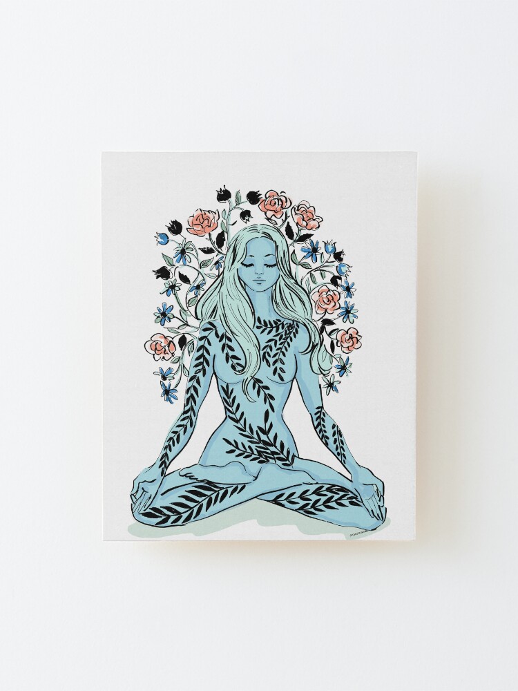 Alternate view of flowering mind Mounted Print