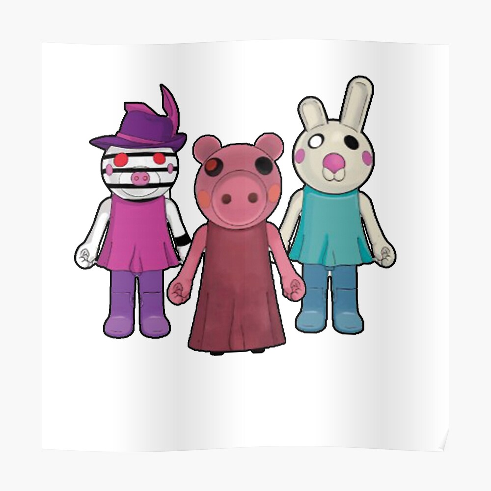 Piggy Roblox Roblox Game Piggy Roblox Characters Sticker By Affwebmm Redbubble - animate roblox characters