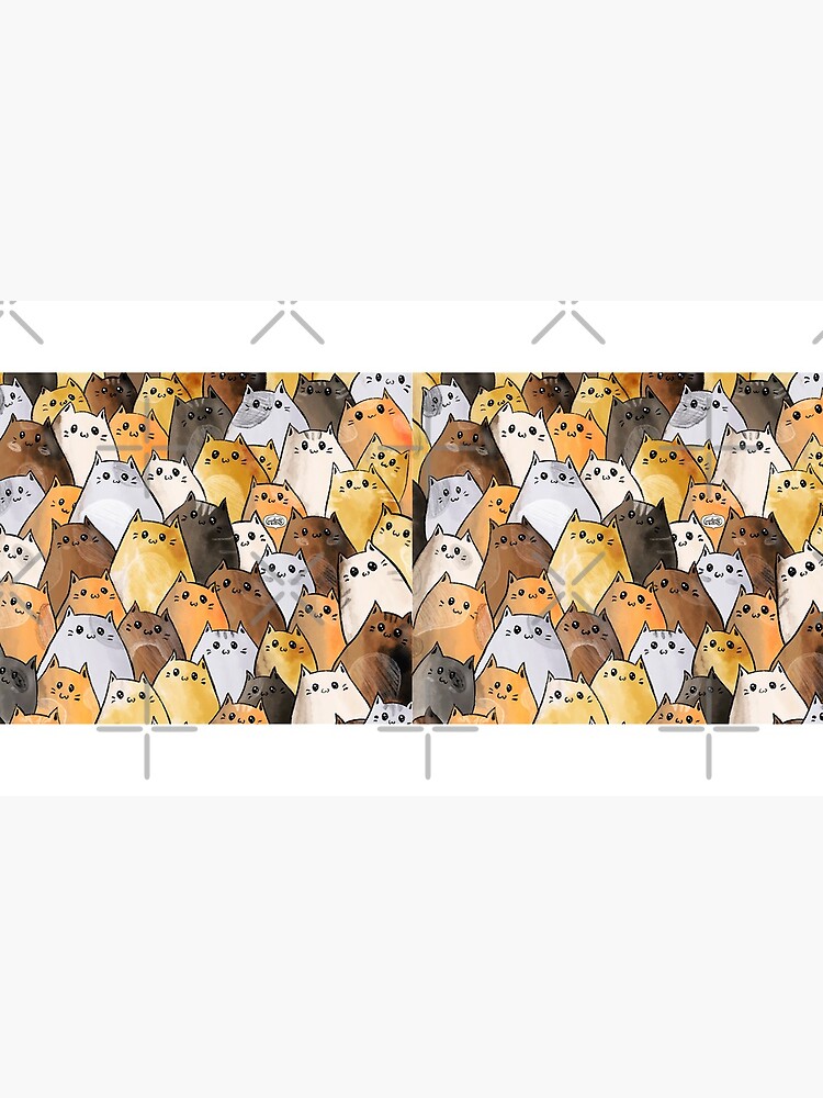 Cute Kitty Cat Pattern - I Want To Pet Every Cat In The World by mydoodlesateme