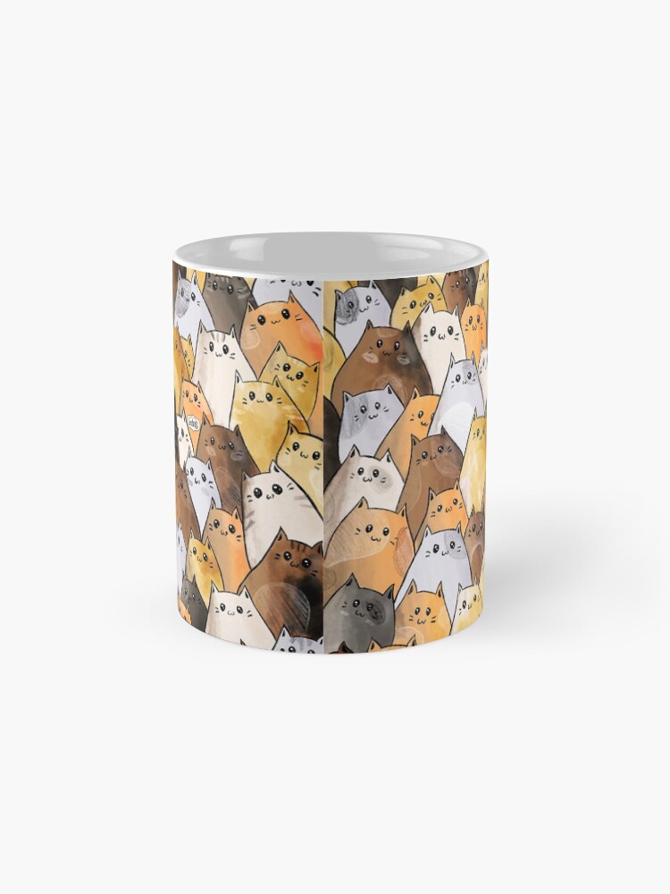 Alternate view of Cute Kitty Cat Pattern - I Want To Pet Every Cat In The World Mug