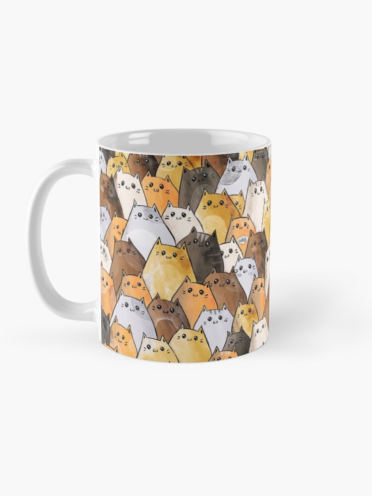Alternate view of Cute Kitty Cat Pattern - I Want To Pet Every Cat In The World Mug