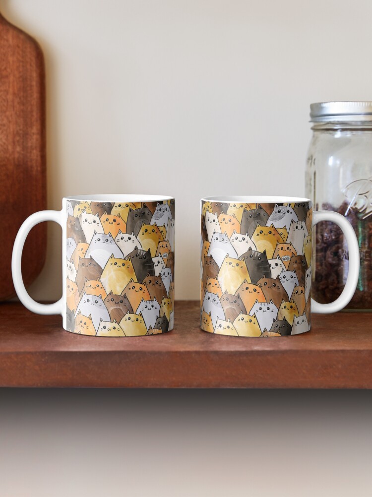 Alternate view of Cute Kitty Cat Pattern - I Want To Pet Every Cat In The World Mug