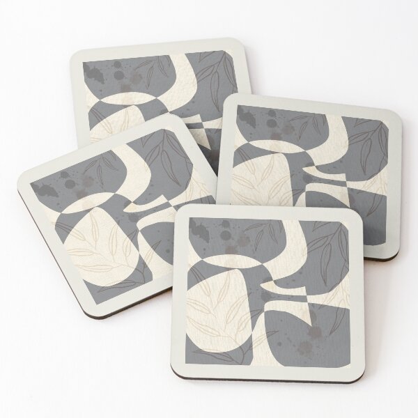 Item preview, Abstract - Vase Shapes in Dove Grey designed and sold by simplydesignart.