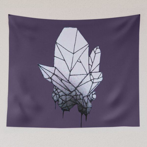 Item preview, Crystal Cluster Watercolour designed and sold by WildandDivine.