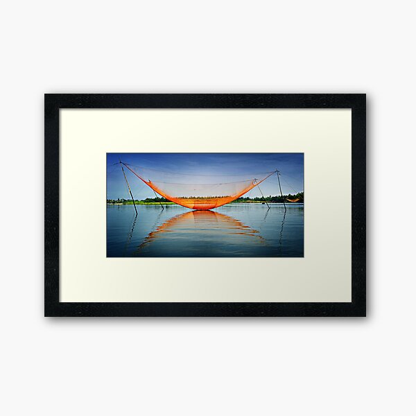 " Shrimp Nets " - Hoi An - Vietnam Framed Art Print