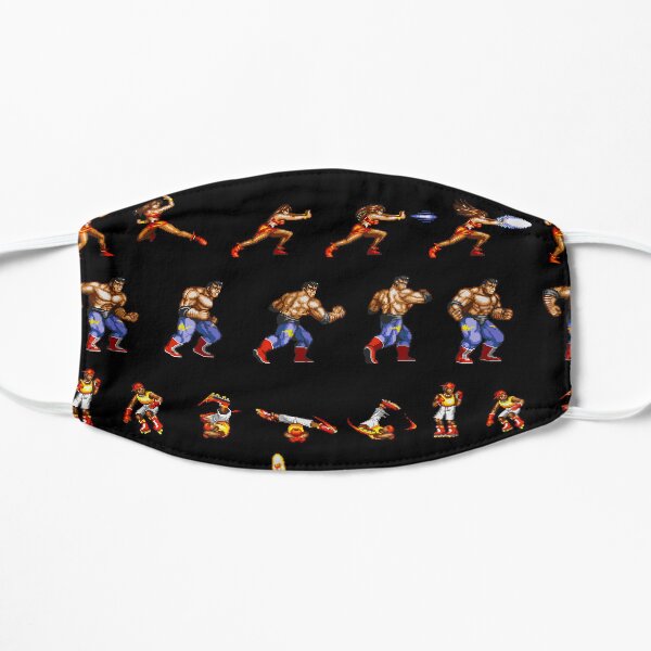 Streets Of Rage Pixel Art Flat Mask