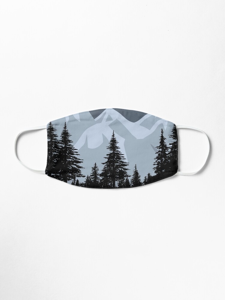 Alternate view of Vintage Retro Grand Teton National Park Wyoming Mountain Mask