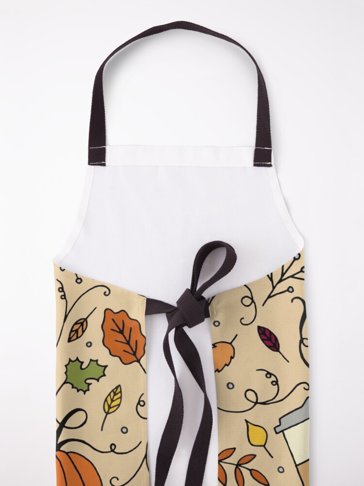 Alternate view of But First, Pumpkin Spice Latte || Fall || Autumn || Lettering Apron