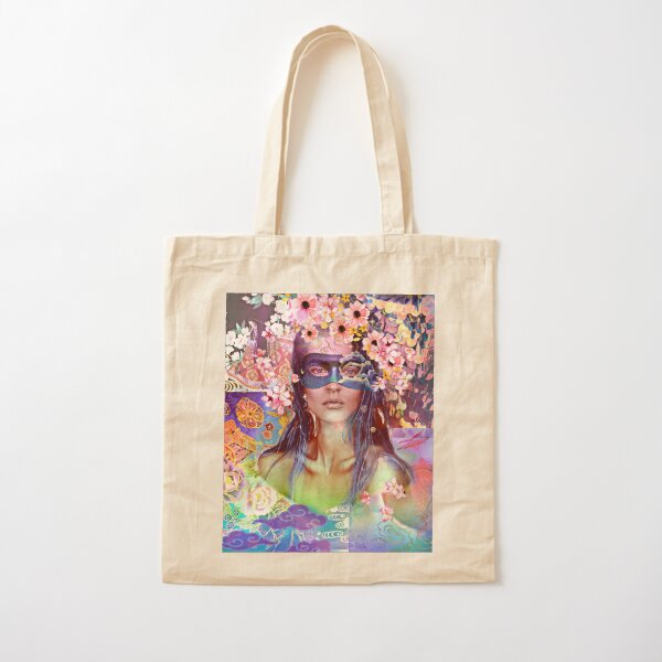 to which I added different decorations. More information on my website clarazen.com Cotton Tote Bag