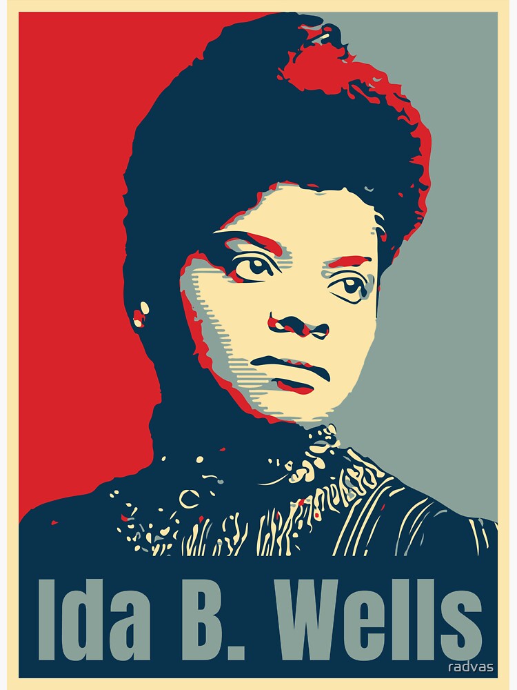 Imagen 3 de 3, Pegatina con la obra Ida B. Wells, diseñada y vendida por radvas.