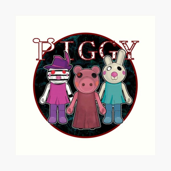 Piggy Roblox Roblox Game Roblox Characters Art Print By Affwebmm Redbubble - white veil roblox