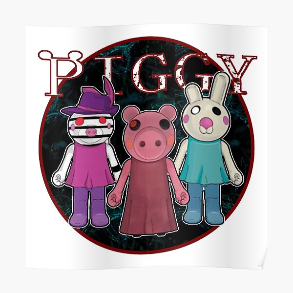 Piggy Roblox Angel Posters Redbubble - aesthetic bunny piggy roblox fanart