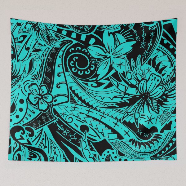 Item preview, Polynesian Tribal Teal Collection designed and sold by sunnthreads.