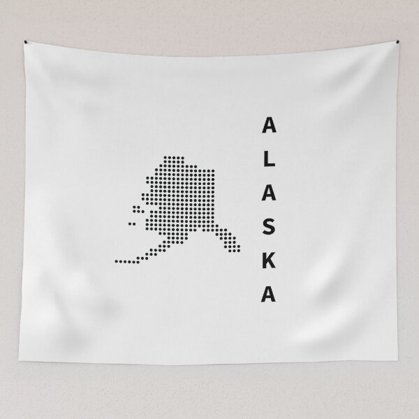 Item preview, ALASKA DOT SILHOUETTE designed and sold by Mxdesign888.