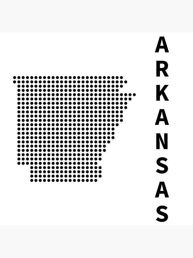 "ARKANSAS DOT SILHOUETTE" Poster for Sale by Mxdesign888 Redbubble