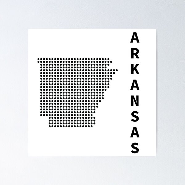 Item preview, ARKANSAS DOT SILHOUETTE designed and sold by Mxdesign888.