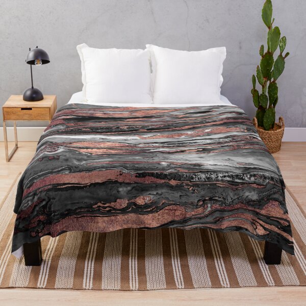 Item preview, Modern rose gold abstract marbleized paint designed and sold by InovArtS.