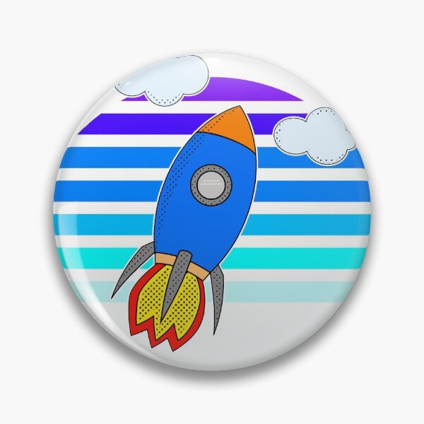 Item preview, Cartoon Flying Rocket designed and sold by Almdrs.