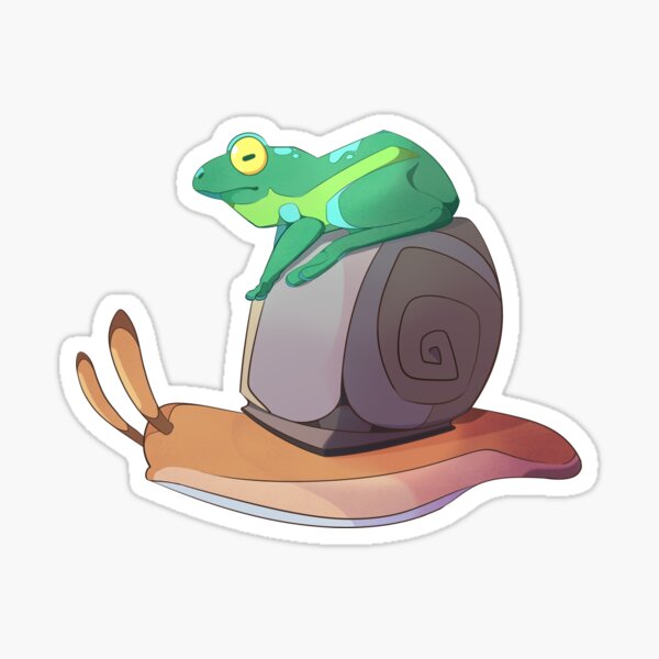 Frog and Snail Sticker