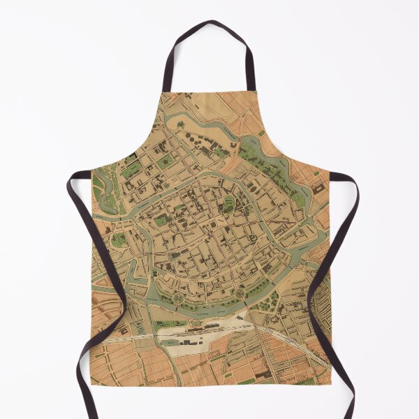 Item preview, Vintage Groningen Netherlands Map (1903) designed and sold by BravuraMedia.
