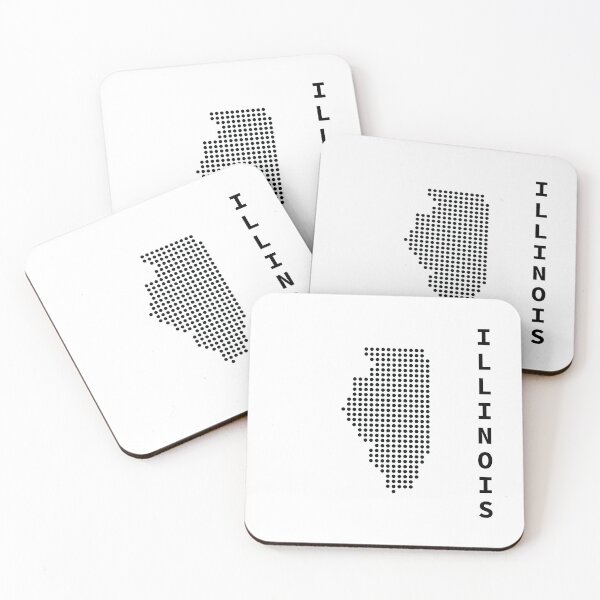 Item preview, ILLINOIS DOT SILHOUETTE designed and sold by Mxdesign888.