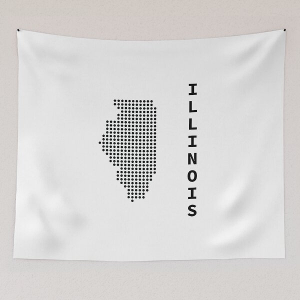Item preview, ILLINOIS DOT SILHOUETTE designed and sold by Mxdesign888.