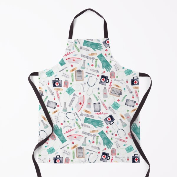 Item preview, Medical Pattern | Doctor | Nurse | Watercolor designed and sold by Harpley Design Studio.
