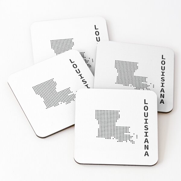 Item preview, LOUISIANA DOT SILHOUETTE designed and sold by Mxdesign888.