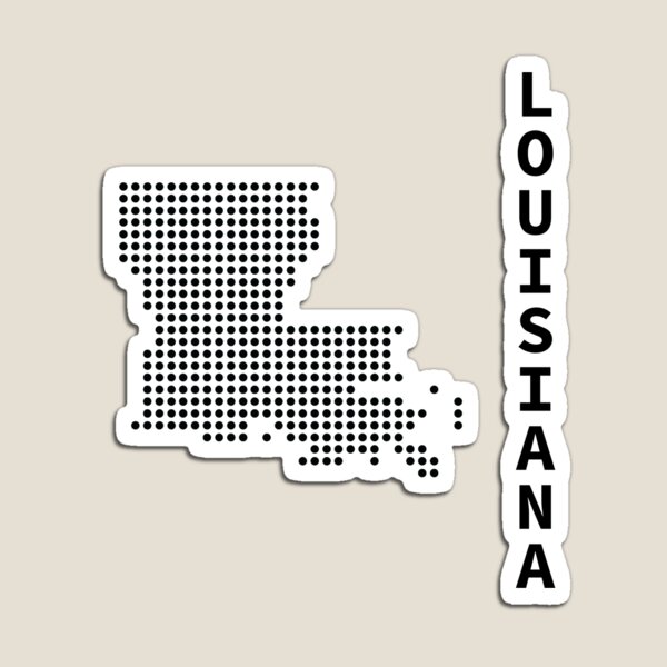 Item preview, LOUISIANA DOT SILHOUETTE designed and sold by Mxdesign888.