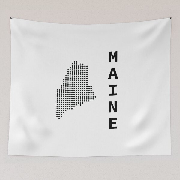 Item preview, MAINE DOT SILHOUETTE designed and sold by Mxdesign888.
